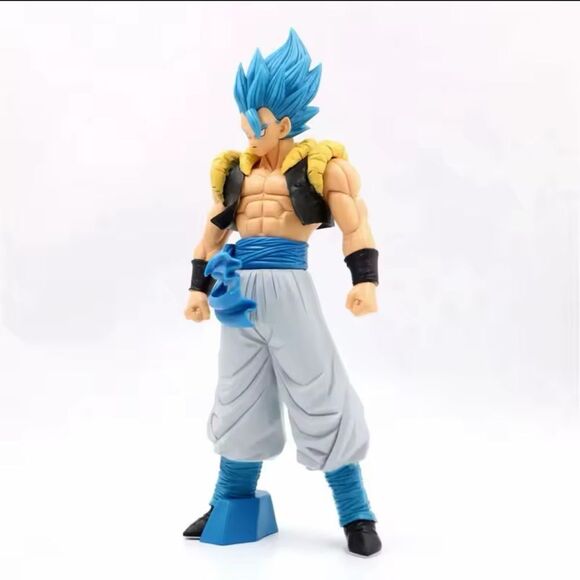 New 31CM Dragon Ball Z Super Saiyan Blue Gogeta Action Figure Anime - Picture 6 of 6